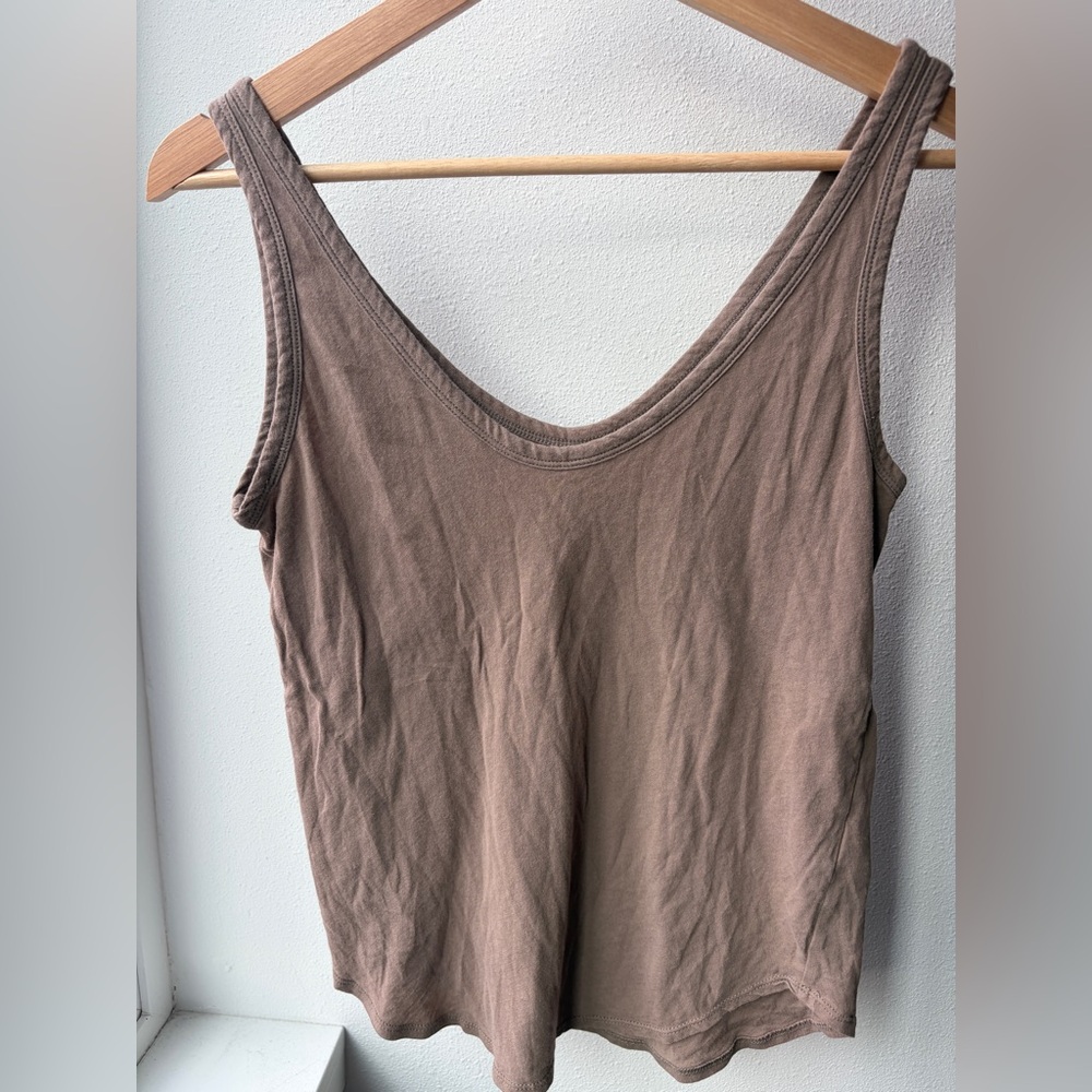Everlane Taupe Brown Cami Sleeveless Tank Top